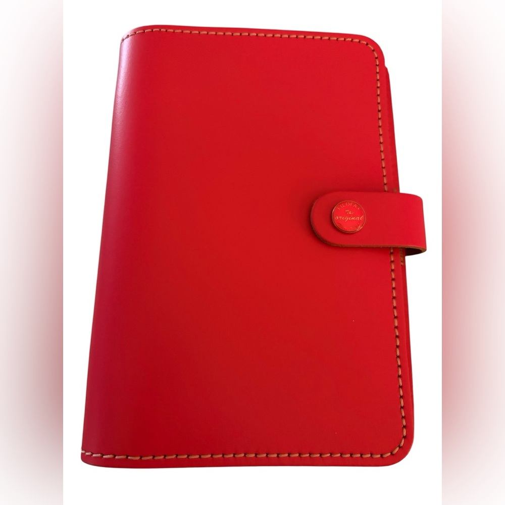 filoFAX Vibrant Coral Leather Personal Organizer